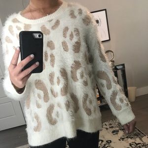 oversized cheetah sweater